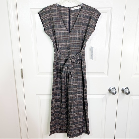 Anthro bishop + young Tie Waist Cropped Jumpsuit - Picture 4 of 15